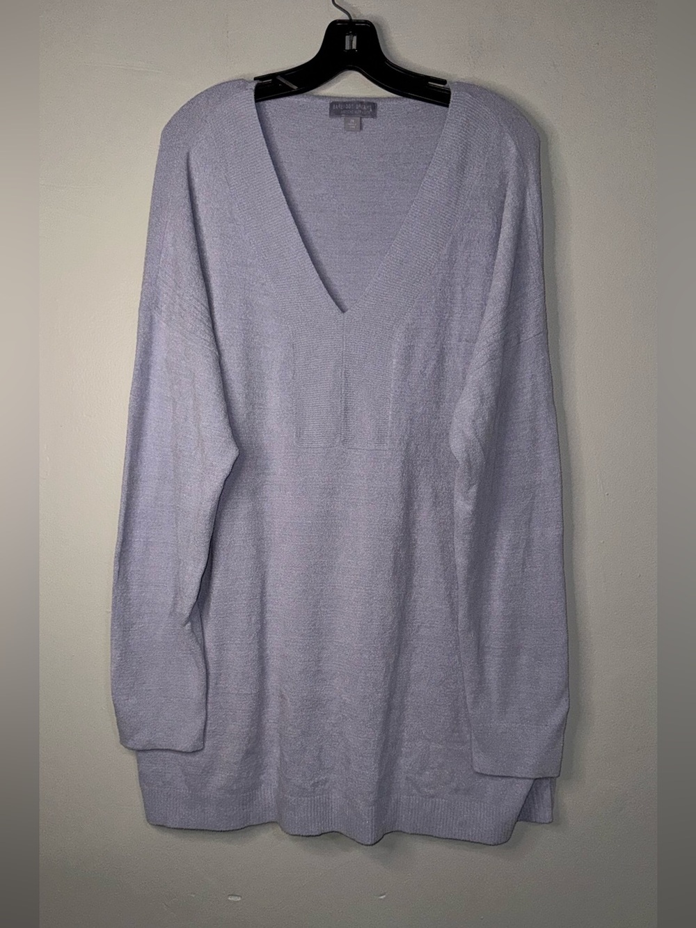 Barefoot Dreams Light Lilac V-Neck Sweater